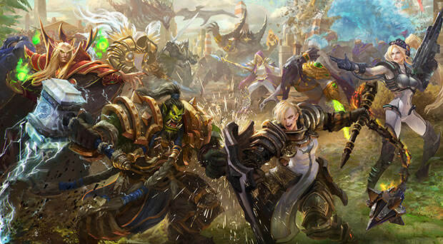 暴雪精美原画创作：圣教军乔汉娜的怒吼