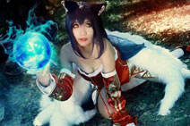 娇媚妖狐羞涩可人 满满爱心阿狸COS