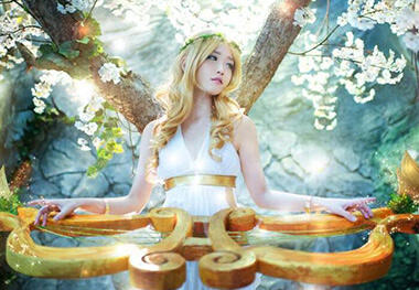 清纯可人琴女娑娜COS 警告：乳量不足