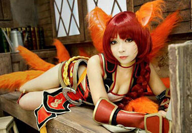 清纯邻家小妹COS阿狸 玩转妩媚的诱惑