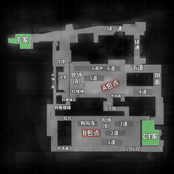 列车停放站(de_train)地图 中英文报点_特玩csgo专区